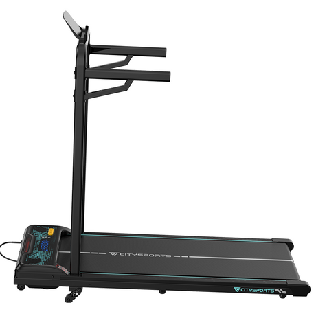 CITYSPORTS WP6FK — Walking Pad 440W, 1–6 km/h, incline 4 levels (up to 13.41%) | Foldable, Black