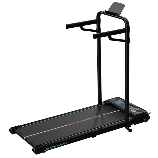 CITYSPORTS WP6FK — Walking Pad 440W, 1–6 km/h, incline 4 levels (up to 13.41%) | Foldable, Black