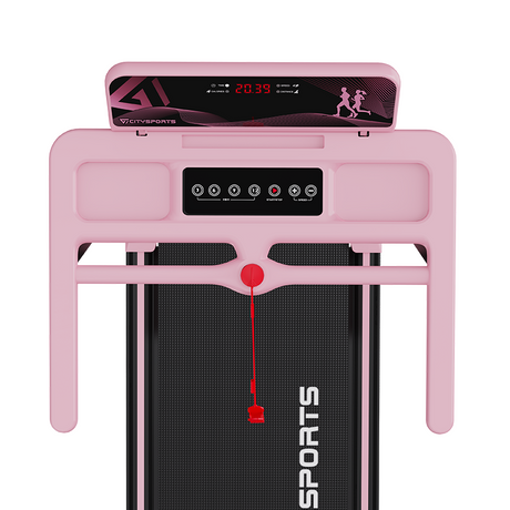 CITYSPORTS WP9 Folding Treadmill – 1400W, 1–12km/h, 26.5kg – Pink