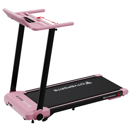 CITYSPORTS WP9 Folding Treadmill – 1400W, 1–12km/h, 26.5kg – Pink