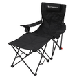 CITYSPORTS Folding Camping Recliner Chair with Detachable Footrest